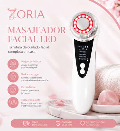 Masajeador facial Ledterapia Zoria™