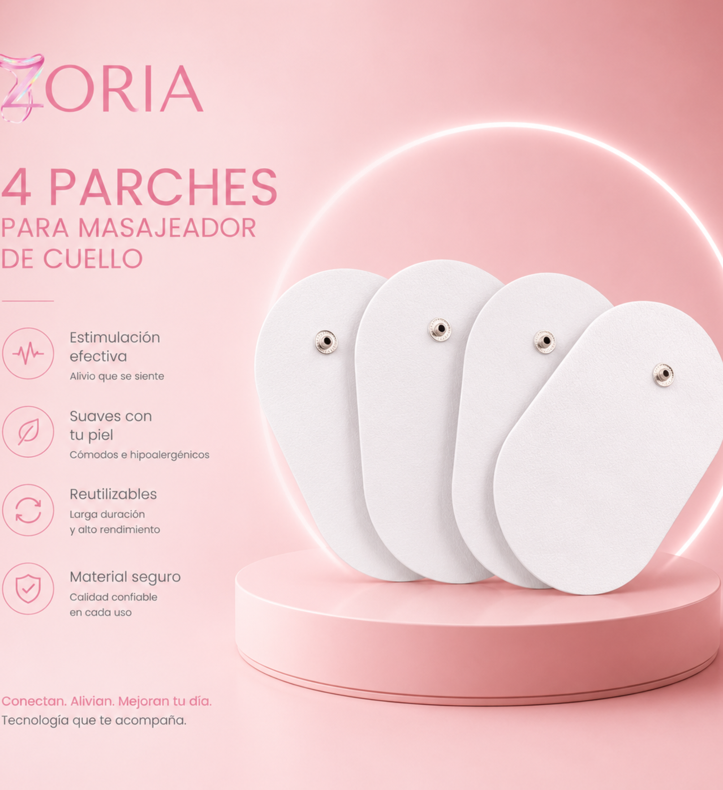 Pack de parches masajeador de cuello Zoria™ (4 uds.)