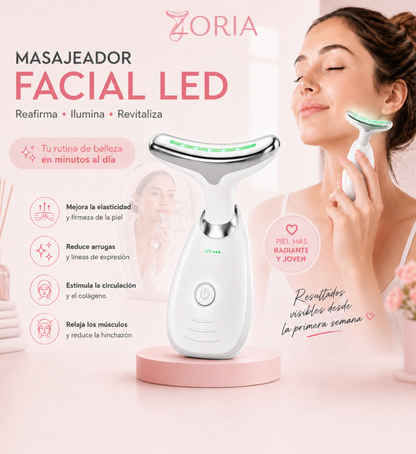 Masajeador Facial LED Reafirmante Zoria™