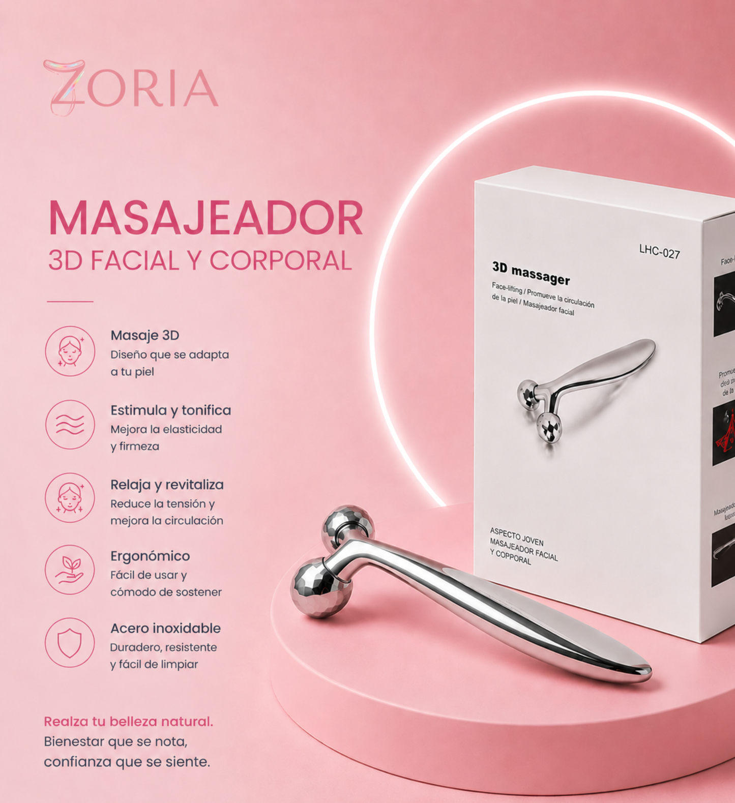 Masajeador Facial 3D Zoria™